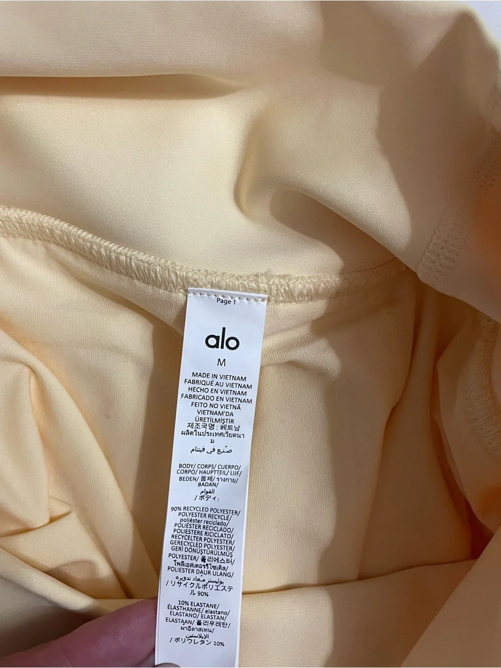 Alo Yoga NWT Grand Slam Tennis Skirt Shorts Underneath Candlelight Yellow Size M